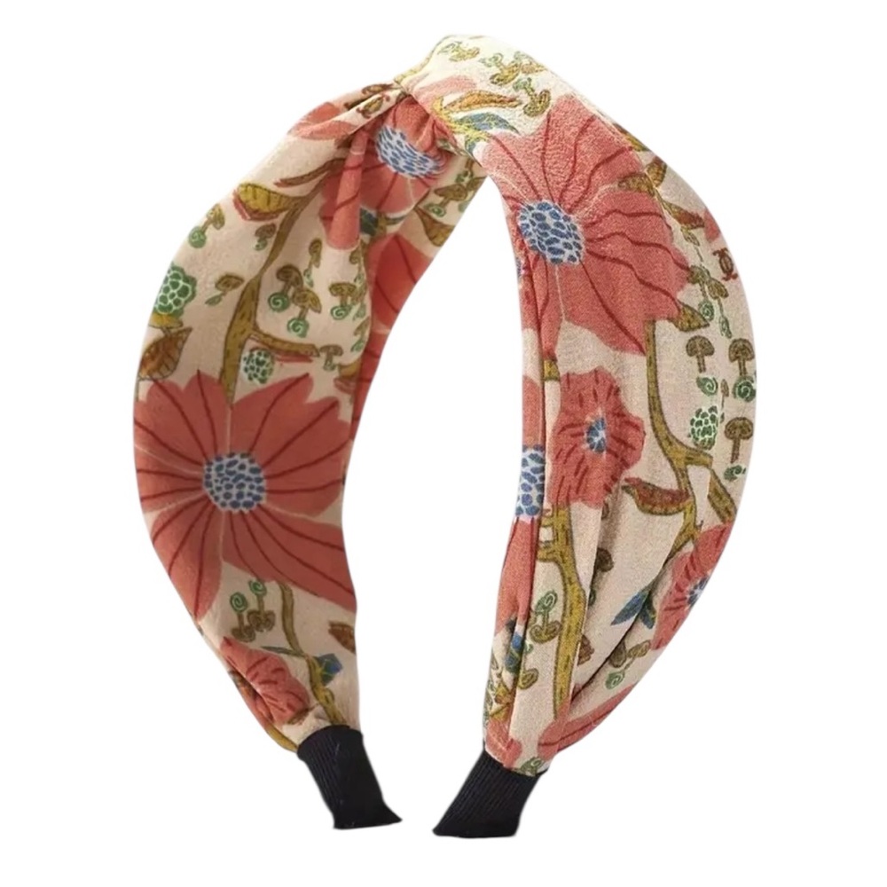 💖 3/$30 💖 Pink & Beige Floral Headband